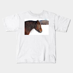 Morning light - Horse Kids T-Shirt